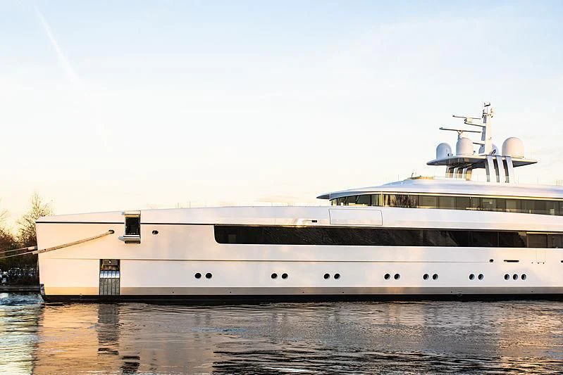 a large white ship aboard JC Yacht for Sale