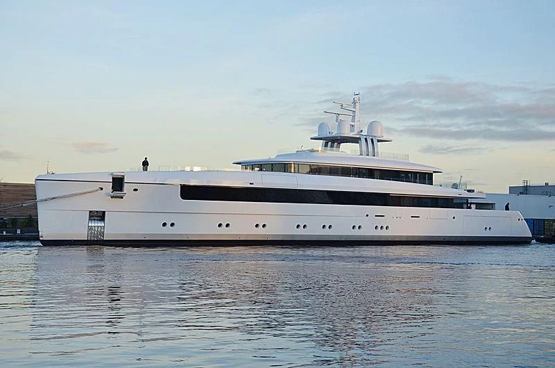 a large white ship aboard JC Yacht for Sale