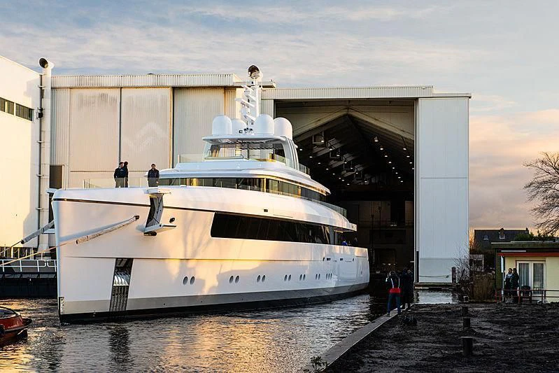 a large white boat aboard JC Yacht for Sale