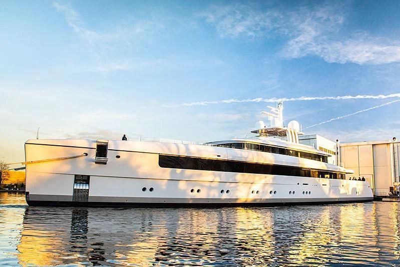 a large white ship aboard JC Yacht for Sale