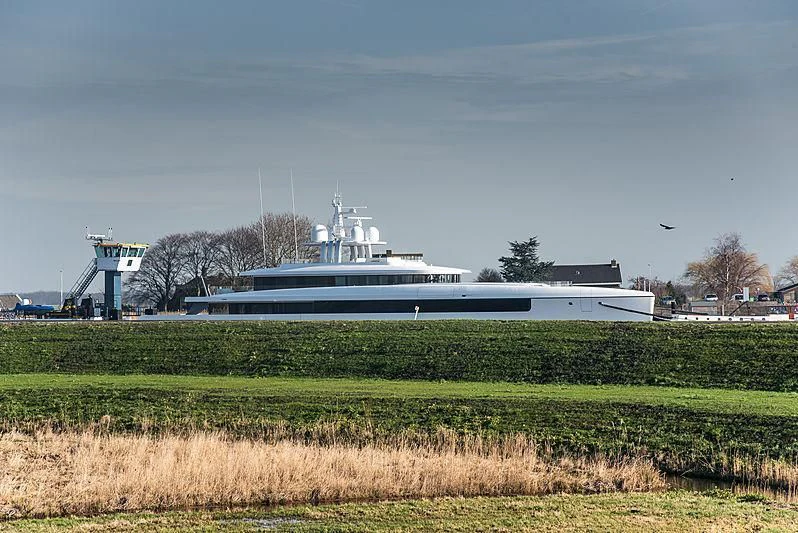 a large ship in a field aboard JC Yacht for Sale