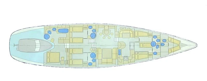 diagram aboard BLUE FASCINATION Yacht for Sale