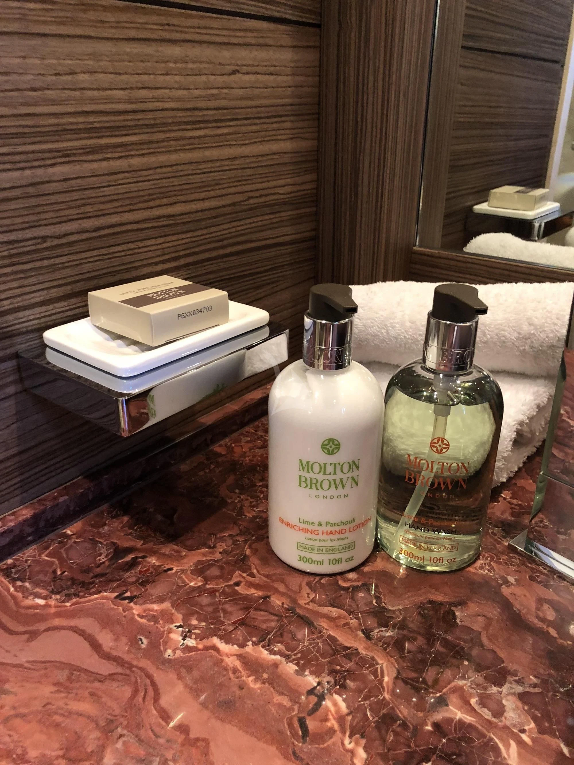a couple of bottles on a table aboard ORYX Yacht for Sale