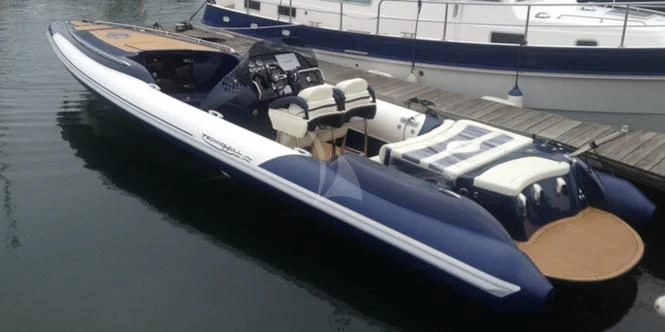 a boat on the water aboard ORYX Yacht for Sale