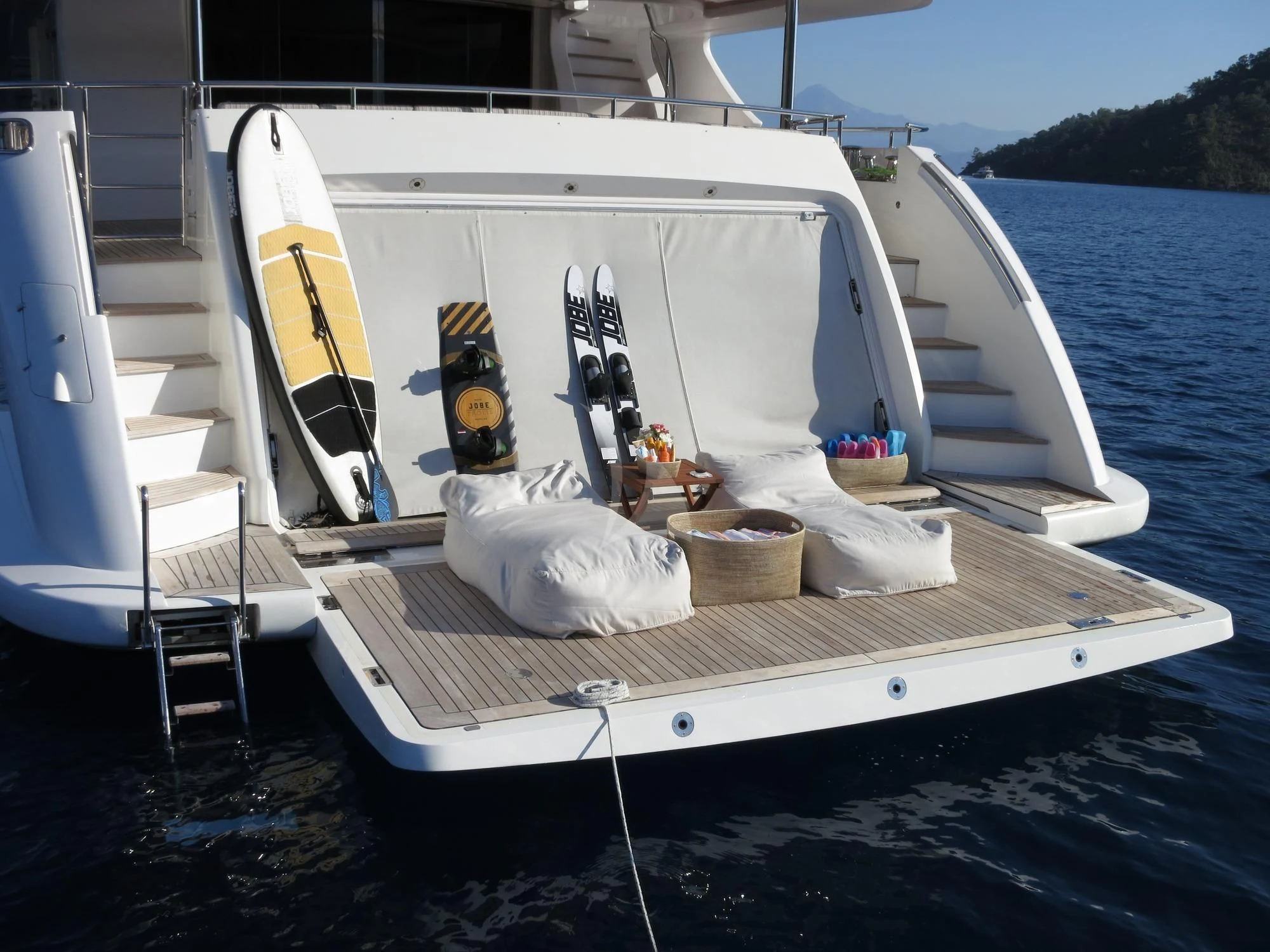 a boat on the water aboard ORYX Yacht for Sale