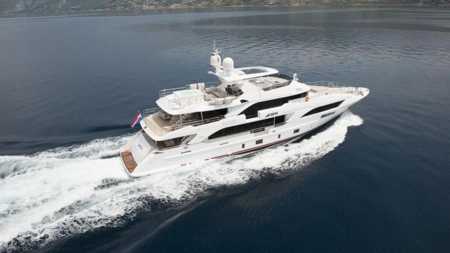 a ship on the water aboard ORYX Yacht for Sale