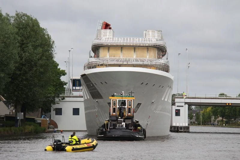 a boat on the water aboard AQUARIUS Yacht for Sale