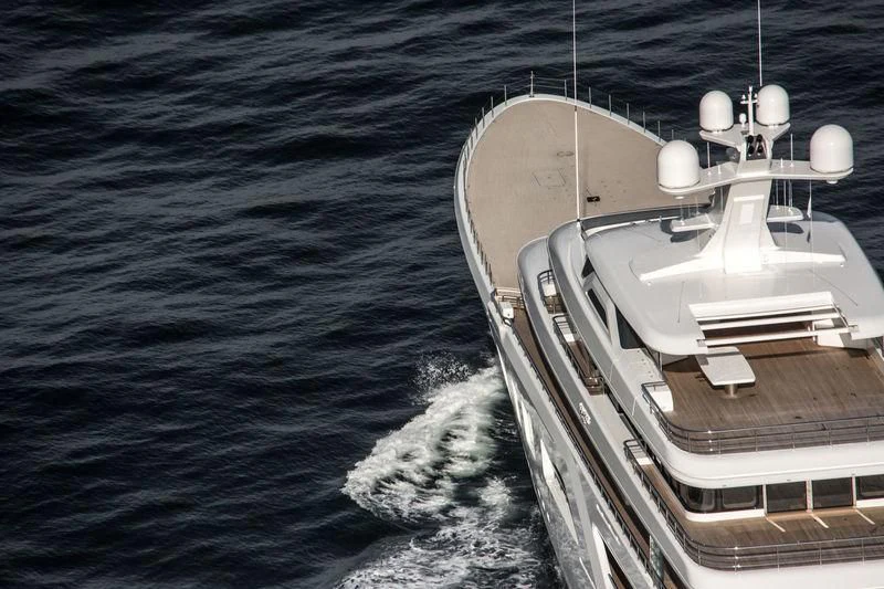 a boat in the water aboard AQUARIUS Yacht for Sale