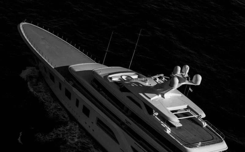 a boat on the water aboard AQUARIUS Yacht for Sale