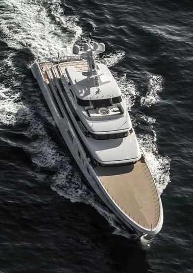 a boat on the water aboard AQUARIUS Yacht for Sale