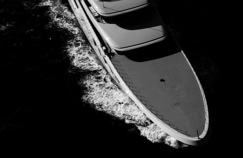 a satellite in space aboard AQUARIUS Yacht for Sale