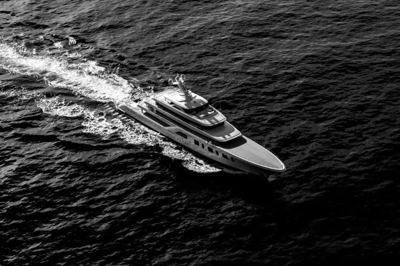 a submarine in the water aboard AQUARIUS Yacht for Sale