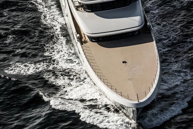 a boat in the water aboard AQUARIUS Yacht for Sale