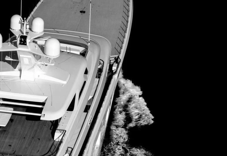 a boat in the water aboard AQUARIUS Yacht for Sale