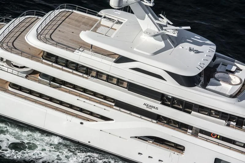 diagram aboard AQUARIUS Yacht for Sale