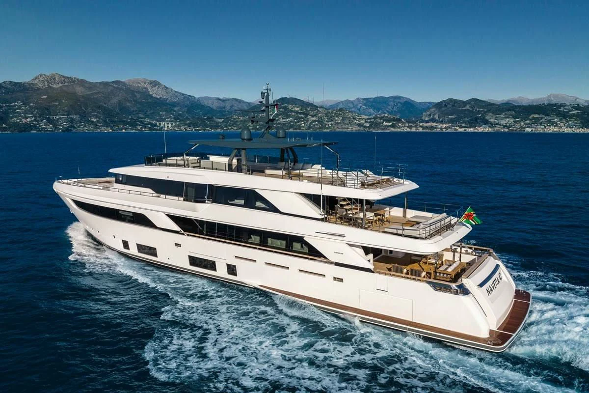 a boat on the water aboard NIMIR Yacht for Sale