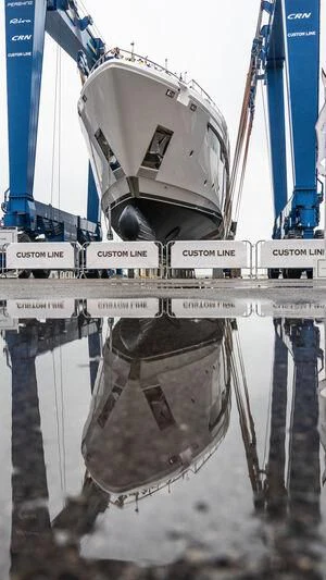 a large piece of machinery aboard NIMIR Yacht for Sale
