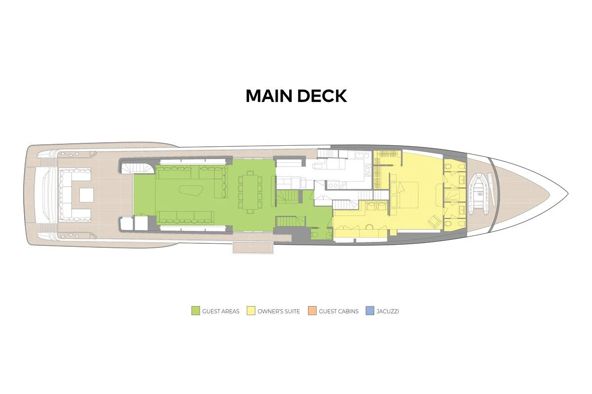 diagram aboard NIMIR Yacht for Sale
