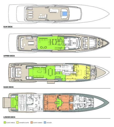 diagram aboard NIMIR Yacht for Sale