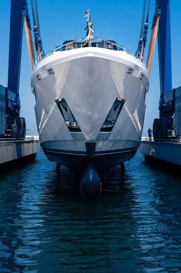 a boat in the water aboard NIMIR Yacht for Sale