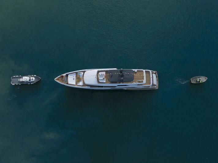 a boat in the water aboard NIMIR Yacht for Sale