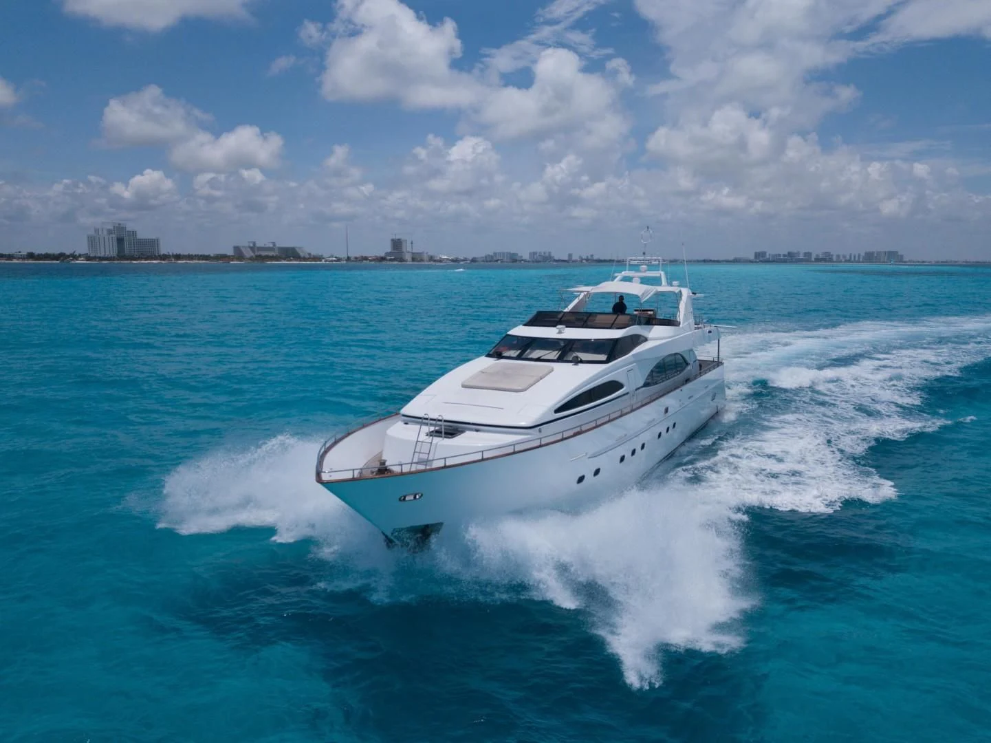 a boat on the water aboard EL CAPRICHO Yacht for Sale