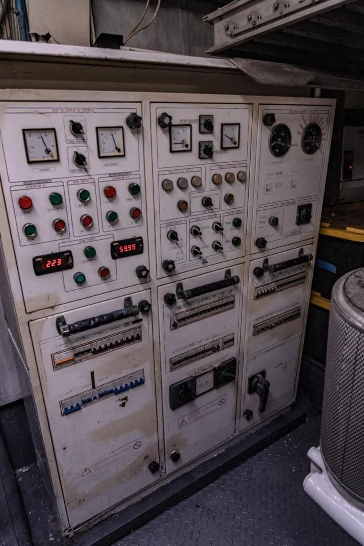 a white machine with buttons aboard EL CAPRICHO Yacht for Sale