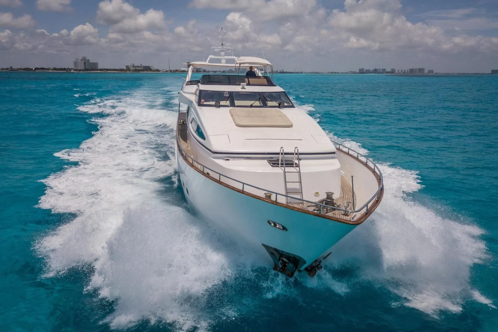 a boat on the water aboard EL CAPRICHO Yacht for Sale