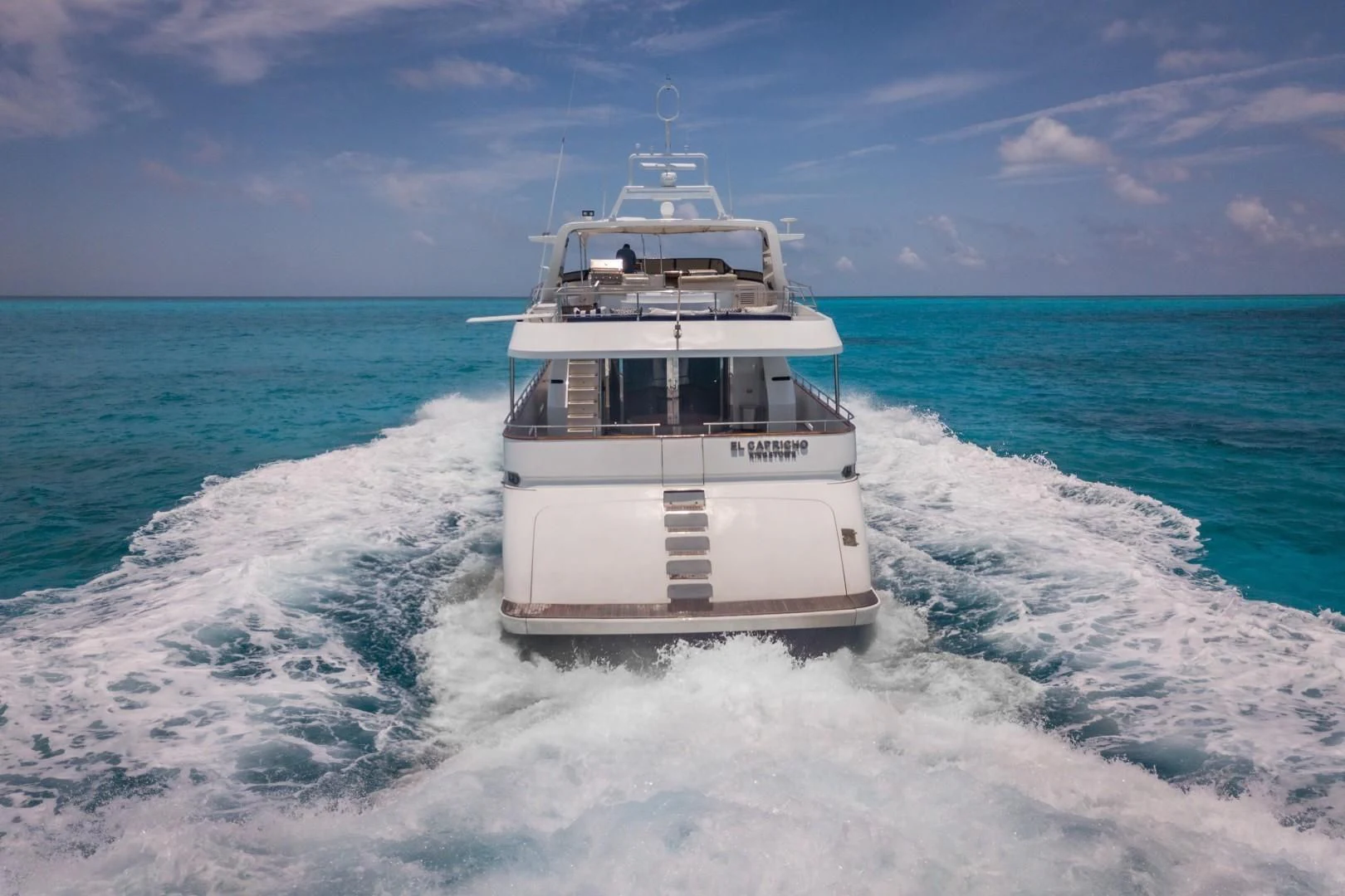 a boat on the water aboard EL CAPRICHO Yacht for Sale