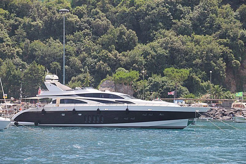 a boat on the water aboard GLOW Yacht for Sale
