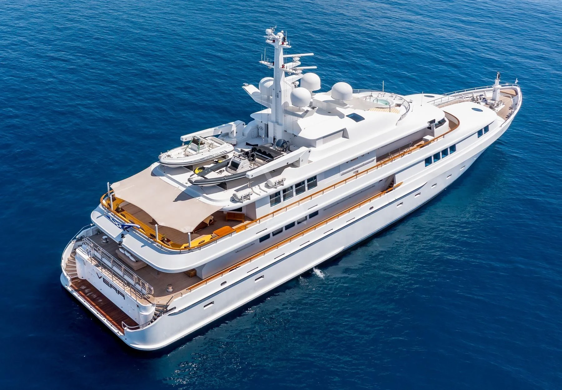 a ship on the water aboard VERA Yacht for Sale