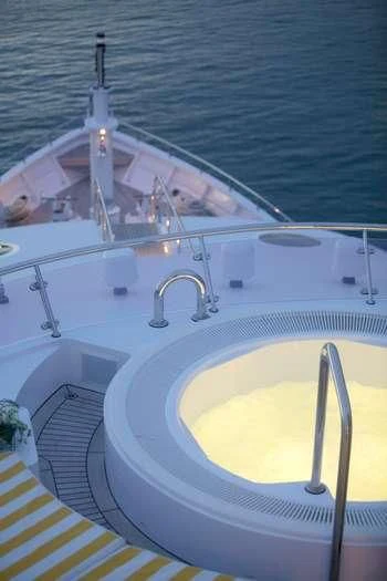 a boat with a sink and a faucet aboard VERA Yacht for Sale