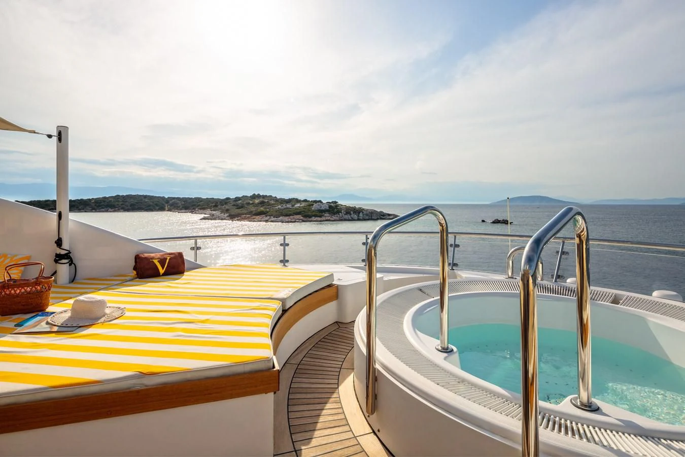 a boat on the water aboard VERA Yacht for Sale