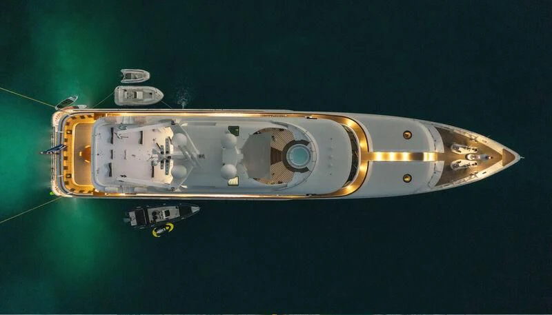 a device with wires aboard VERA Yacht for Sale