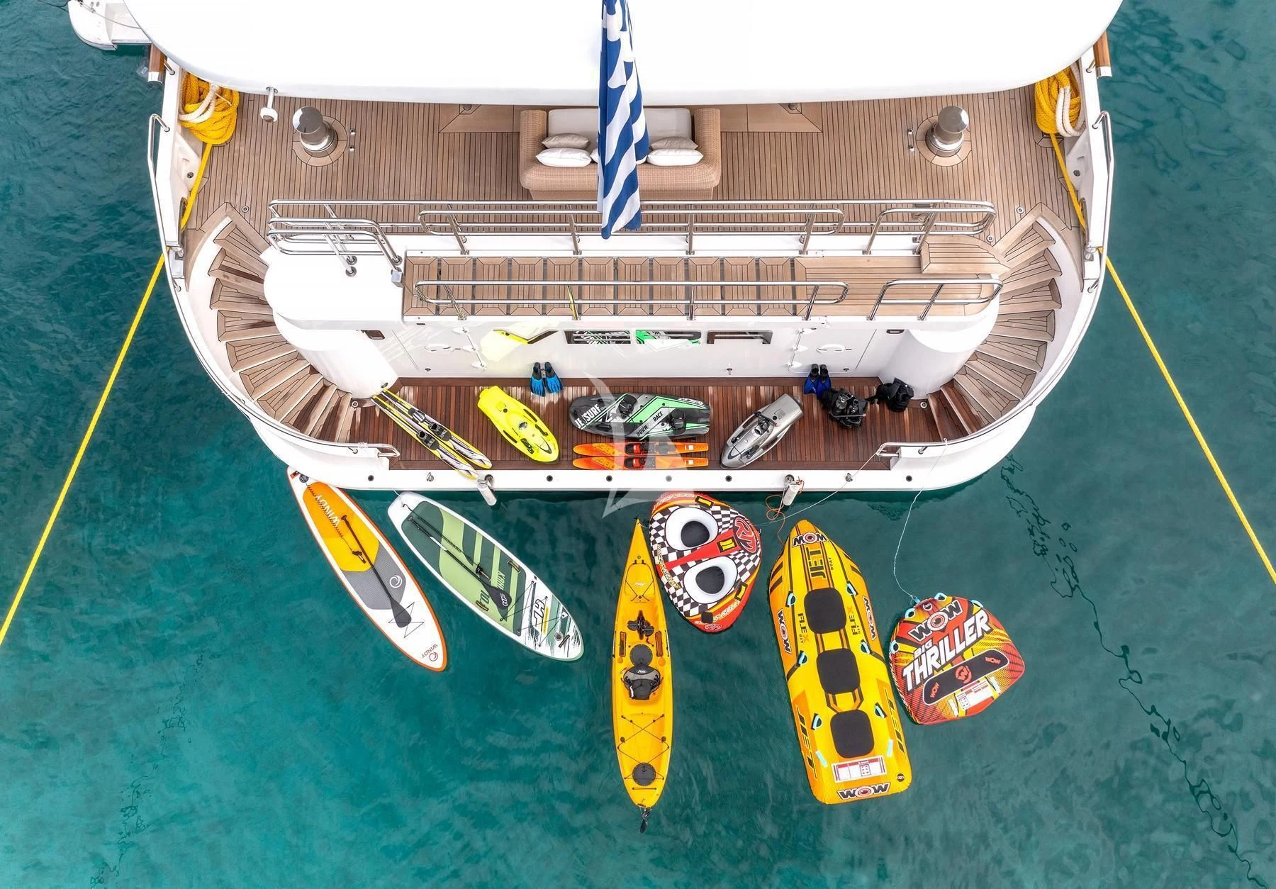 a boat on the water aboard VERA Yacht for Sale