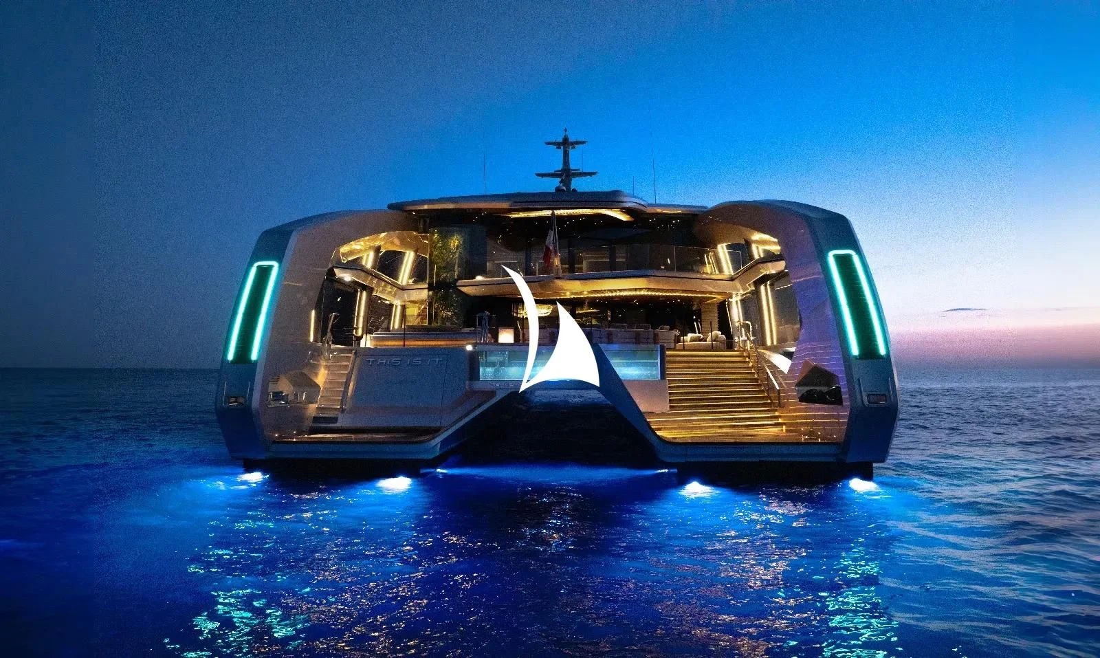 a boat in the water aboard THIS IS IT I Yacht for Sale