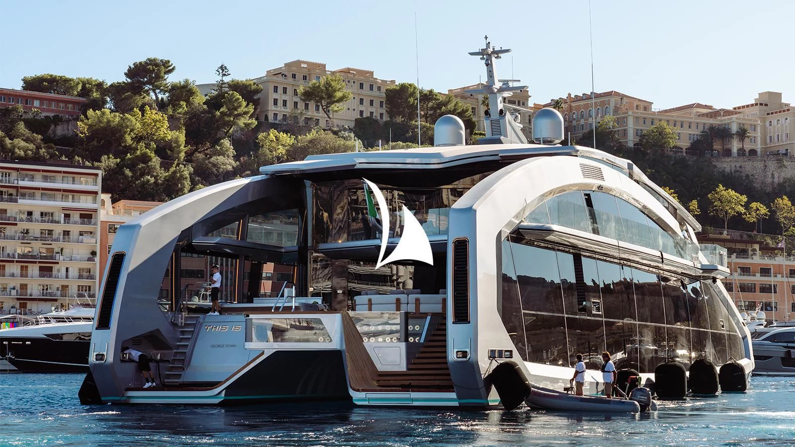 a boat on the water aboard THIS IS IT I Yacht for Sale