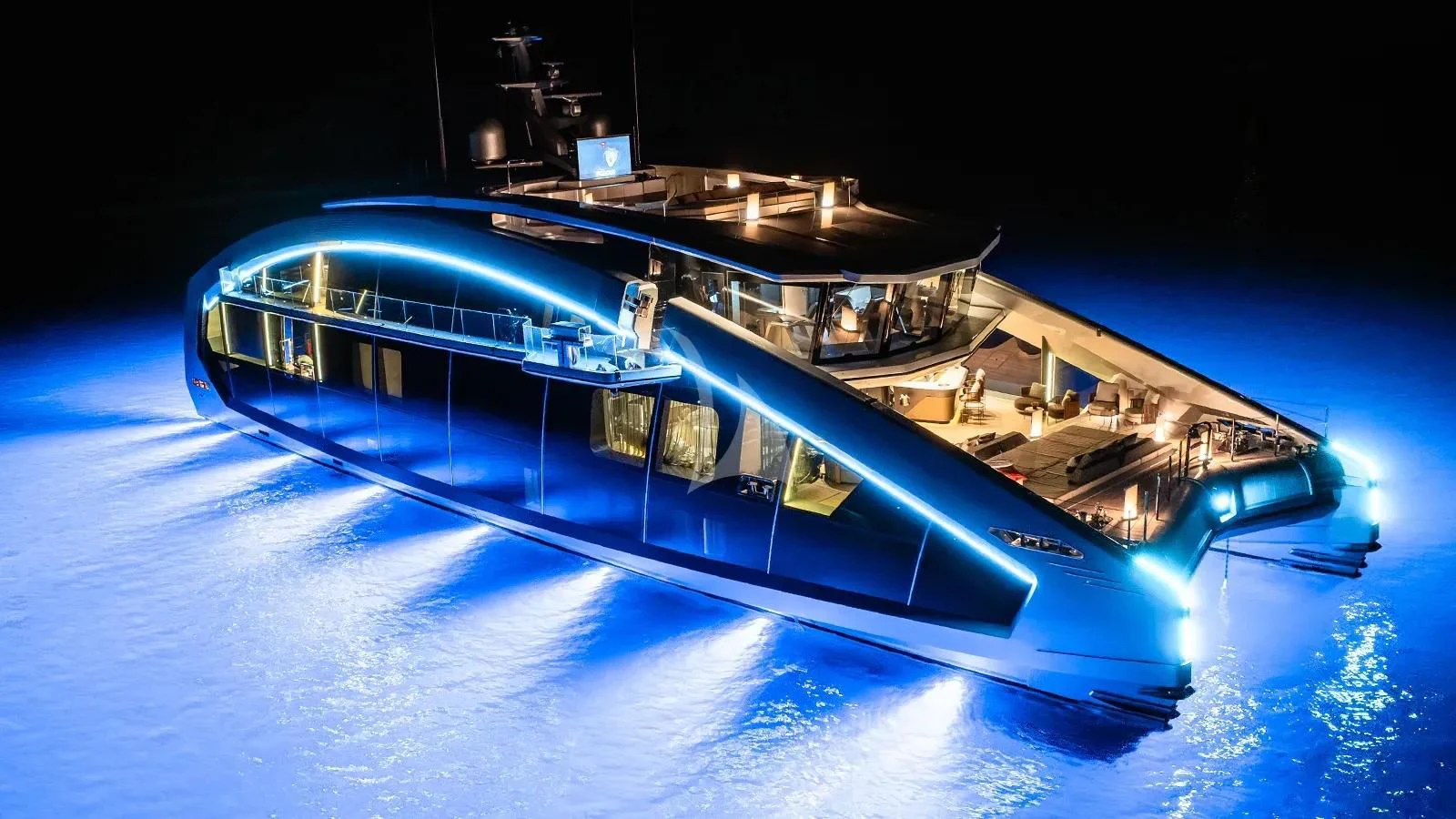 a satellite in space aboard THIS IS IT I Yacht for Sale