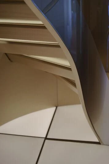 a close-up of a staircase aboard THIS IS IT I Yacht for Sale