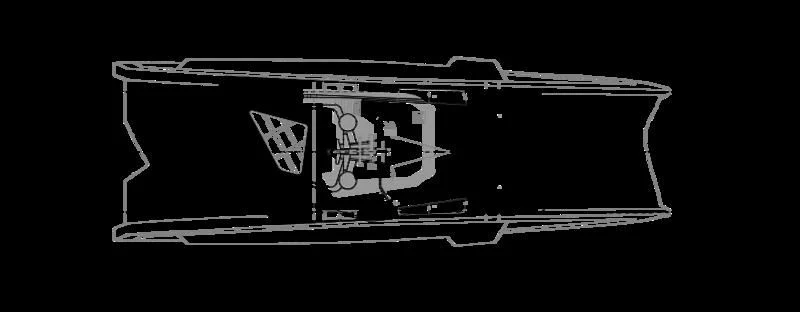 a black and white image of a tank with a logo aboard THIS IS IT I Yacht for Sale