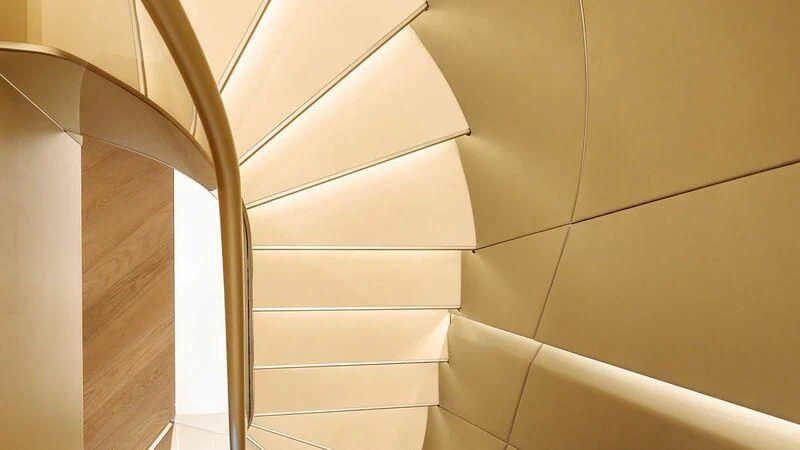 a white tiled bathroom aboard THIS IS IT I Yacht for Sale