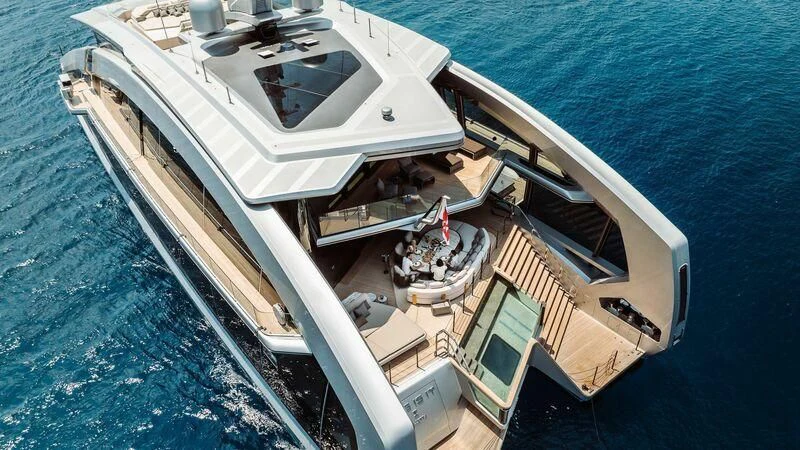 a large ship on the water aboard THIS IS IT I Yacht for Sale