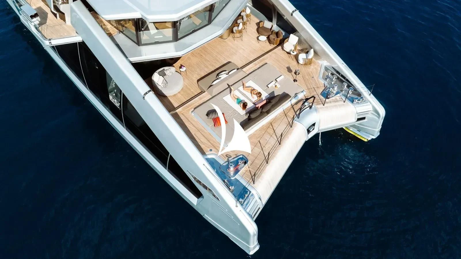 a high angle view of a ship aboard THIS IS IT I Yacht for Sale