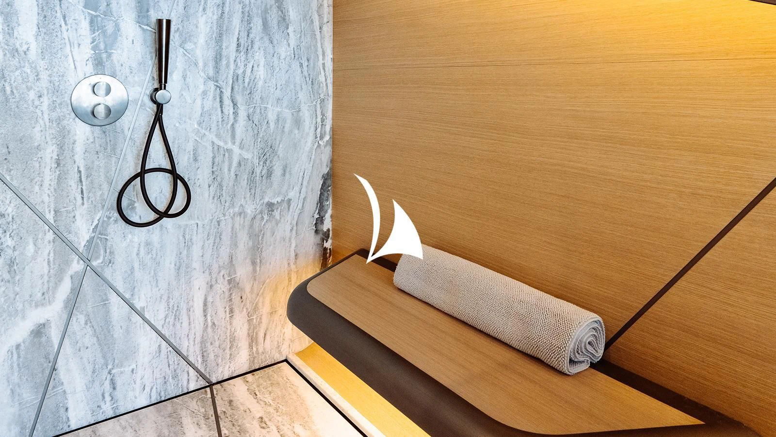 a pair of scissors and a piece of paper on a table aboard THIS IS IT I Yacht for Sale