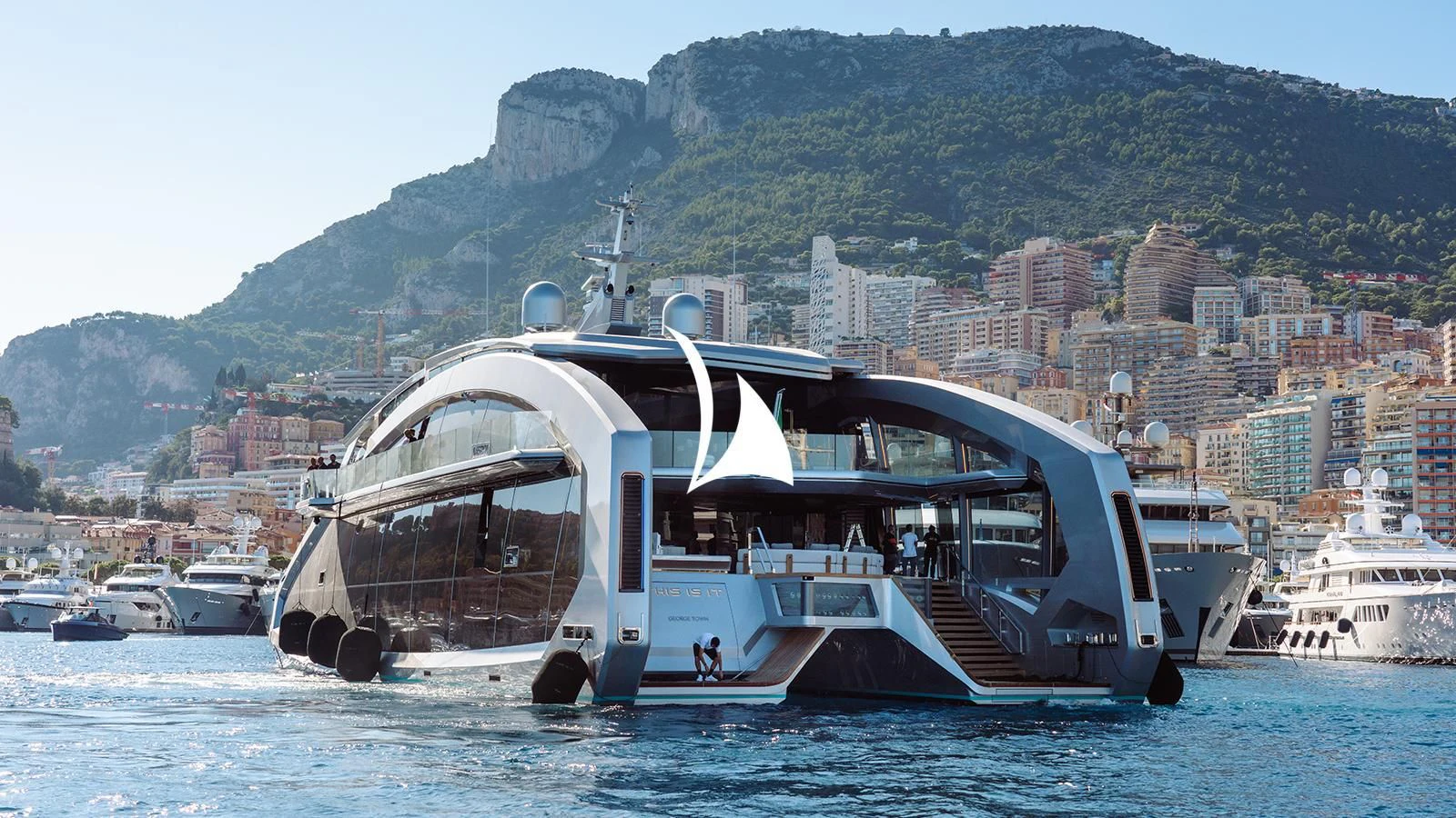 a boat on the water aboard THIS IS IT I Yacht for Sale