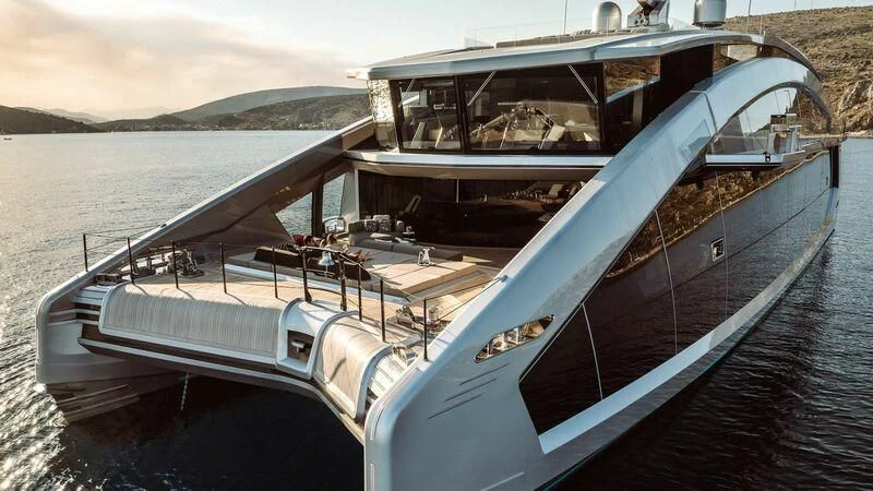 a boat on the water aboard THIS IS IT I Yacht for Sale