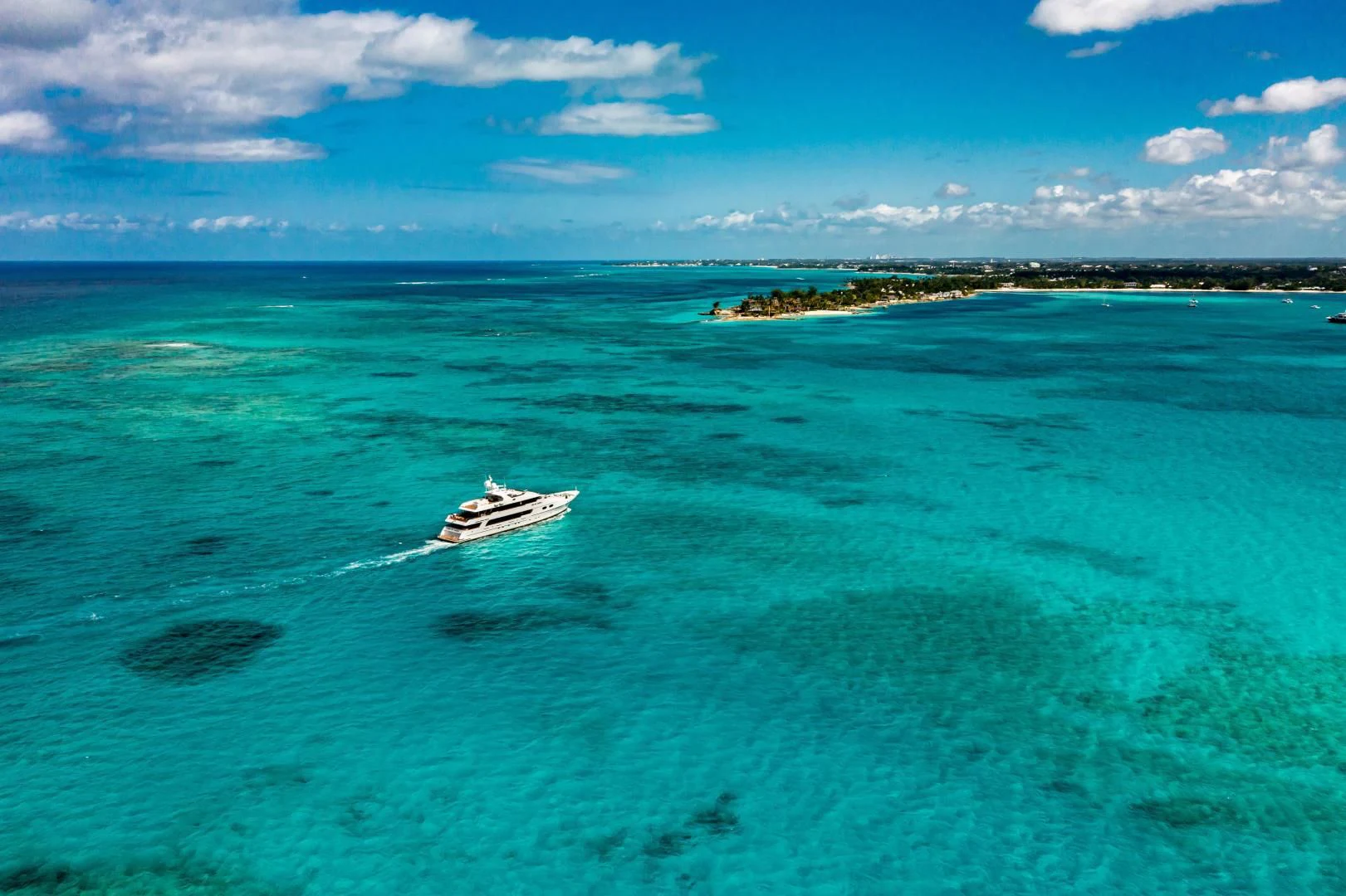 a boat in the water aboard AMORE Yacht for Charter