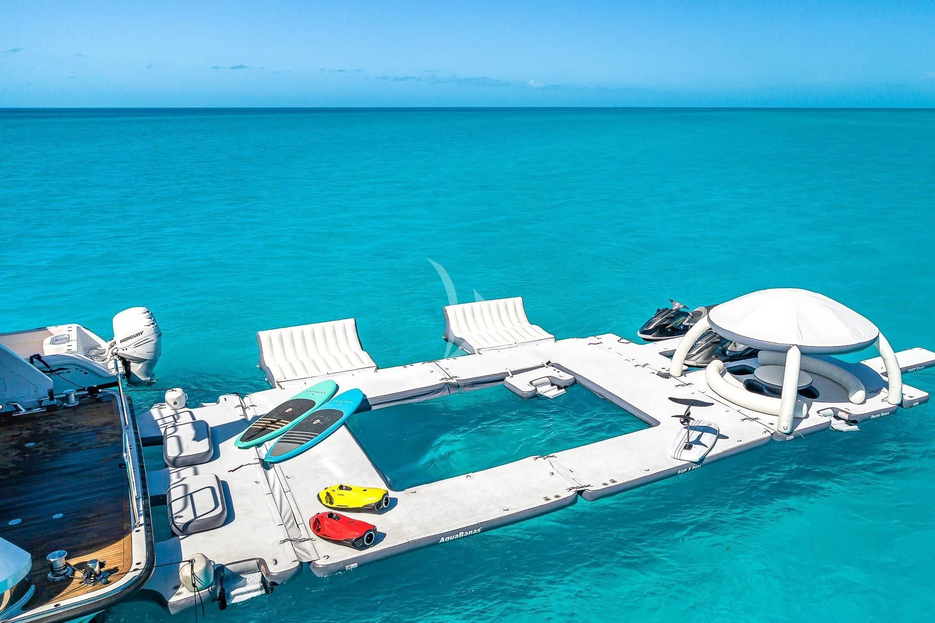 a boat on the water aboard AMORE Yacht for Charter