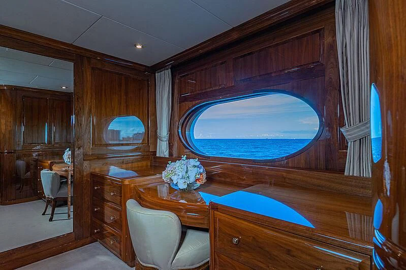 a room with a pool table aboard AMORE Yacht for Charter