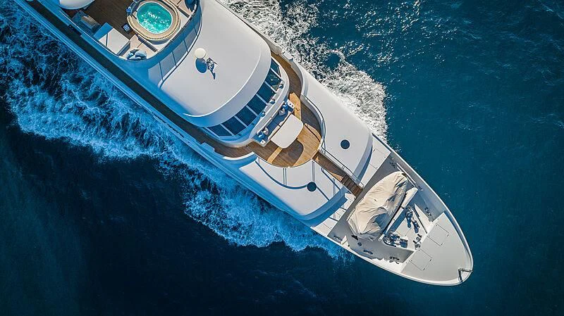 a boat on the water aboard AMORE Yacht for Charter